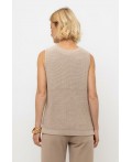 ЕВ 30206/бежевый меланж блуза-топ