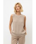 ЕВ 30206/бежевый меланж блуза-топ