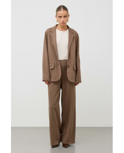 ЕВТ 4158/песочно-коричневый,гусиная лапка брюки