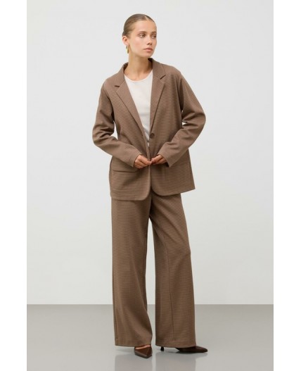 ЕВТ 4158/песочно-коричневый,гусиная лапка брюки