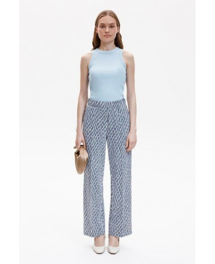 ЕВТ 4151/синие мини косы брюки