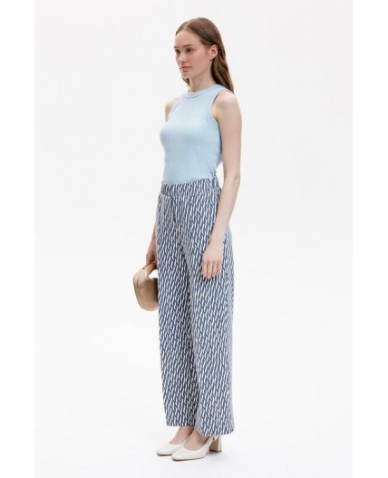 ЕВТ 4151/синие мини косы брюки