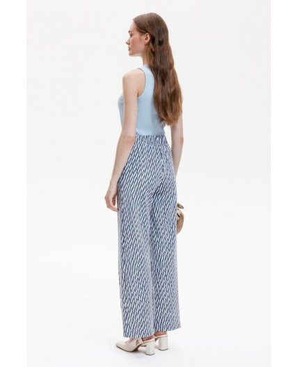 ЕВТ 4151/синие мини косы брюки