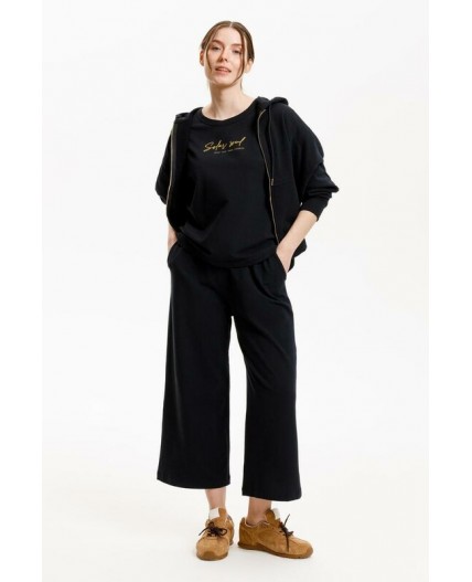 ЕВТ 4146/темный черный брюки