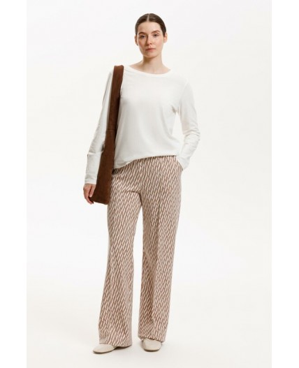 ЕВТ 4151/бежевые мини косы брюки