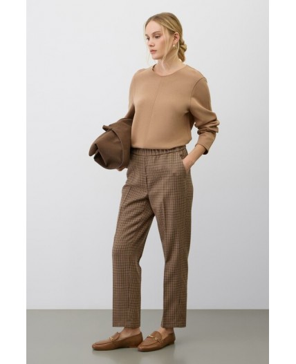 ЕТ 40020/бежевая клетка брюки