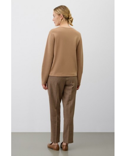 ЕТ 40020/бежевая клетка брюки