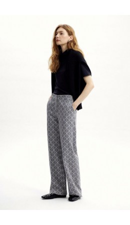 ЕВТ 4129/бежевый,ромбы-елочка брюки