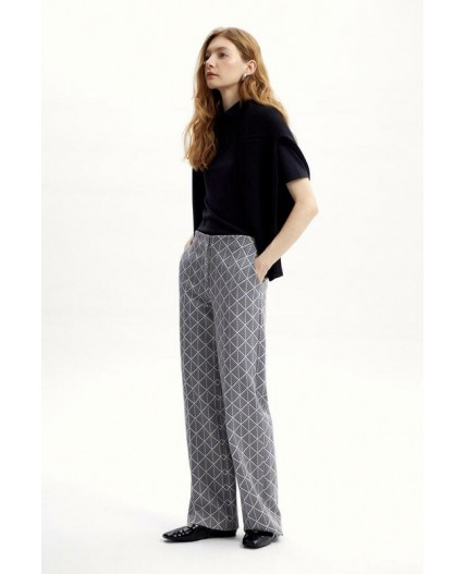 ЕВТ 4129/бежевый,ромбы-елочка брюки