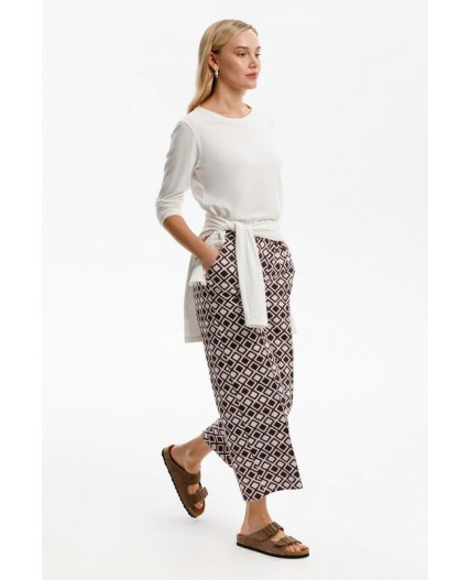 ЕВТ 4135/серо-сиреневый,ромбы брюки