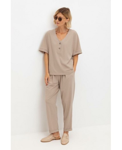 ЕВТ 4132/темно-бежевый брюки