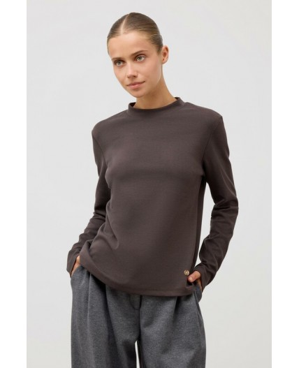 ЕВТ 3353/черный кофе джемпер (водолазка)