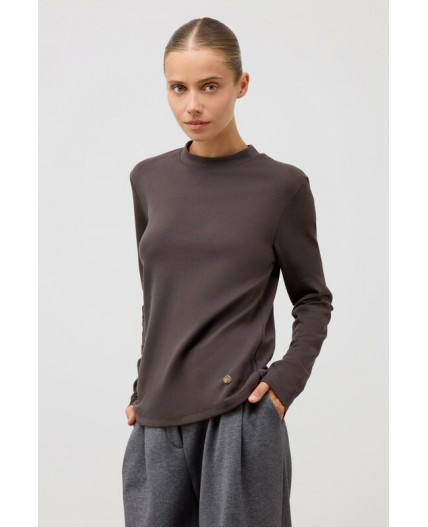 ЕВТ 3353/черный кофе джемпер (водолазка)