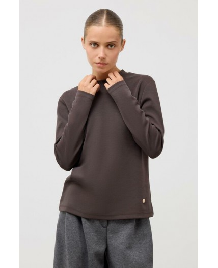 ЕВТ 3353/черный кофе джемпер (водолазка)