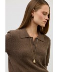ЕВ 30301/ш/кофейный меланж джемпер