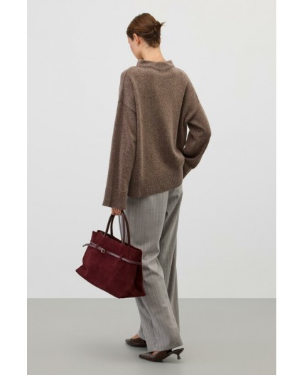 ЕВ 30245/ш/коричневый меланж джемпер