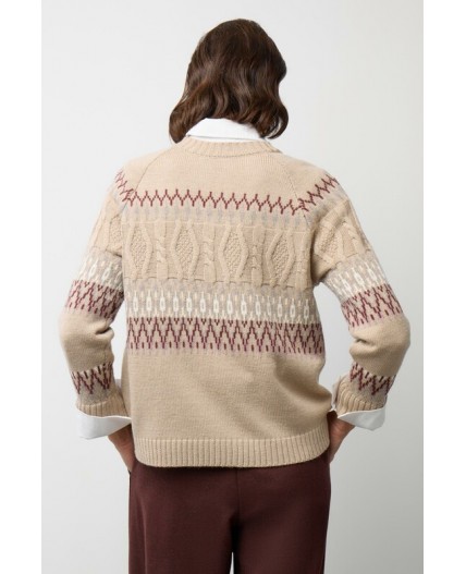 ЕВ 30278/ш/бежевый джемпер