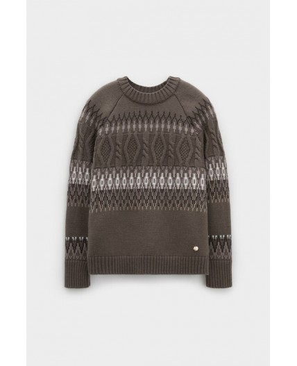 ЕВ 30278/ш/кофе джемпер