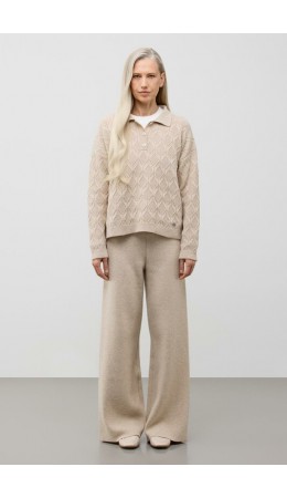 ЕВ 30293/ш/светло-бежевый меланж джемпер