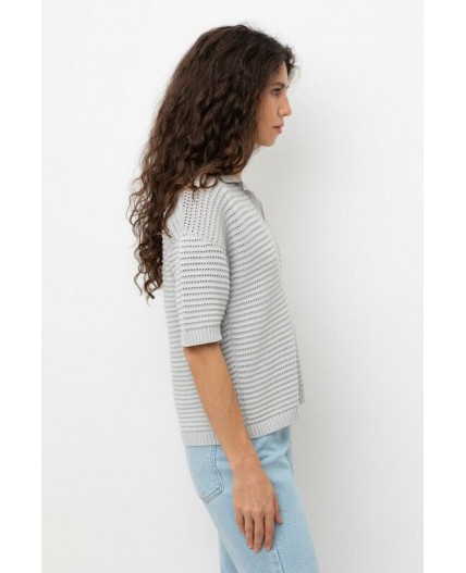 ЕВ 30202/жемчужный серый джемпер
