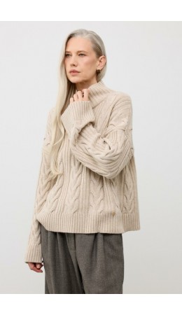 ЕВ 30262/ш/св.бежевый меланж джемпер