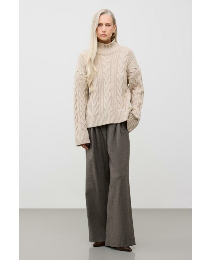 ЕВ 30262/ш/св.бежевый меланж джемпер