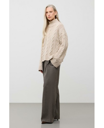 ЕВ 30262/ш/св.бежевый меланж джемпер