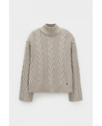 ЕВ 30262/ш/св.бежевый меланж джемпер