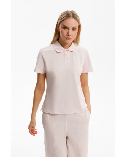 ЕВТ 3275/розовый кашемир джемпер-поло