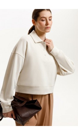 ЕВТ 3282/светлый беж джемпер-поло