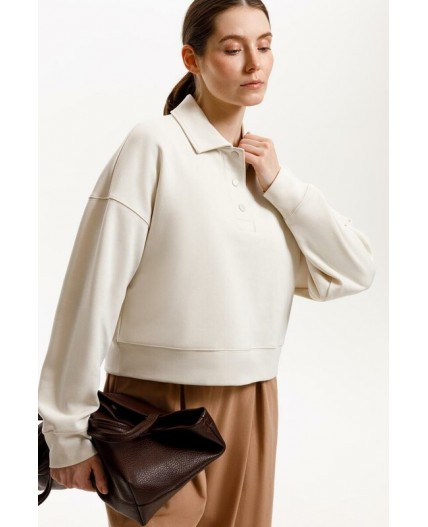 ЕВТ 3282/светлый беж джемпер-поло