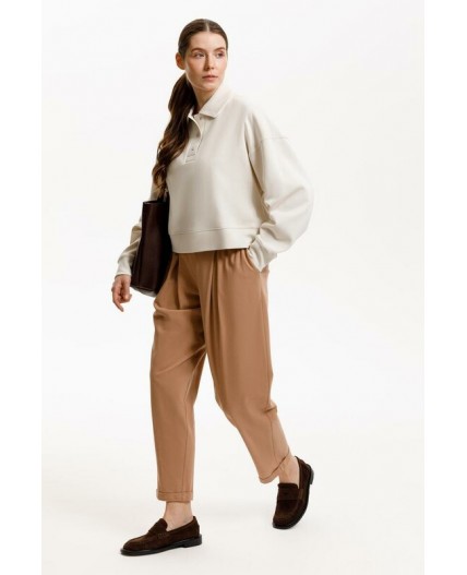 ЕВТ 3282/светлый беж джемпер-поло