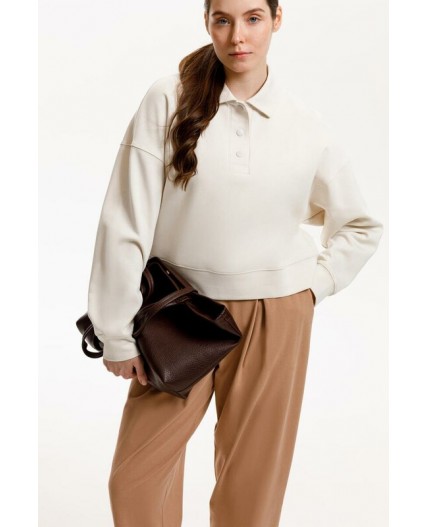 ЕВТ 3282/светлый беж джемпер-поло