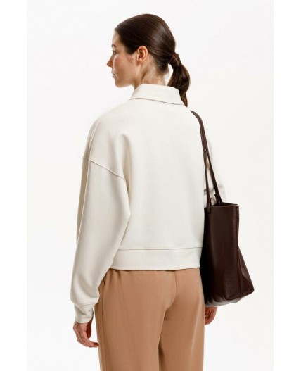 ЕВТ 3282/светлый беж джемпер-поло