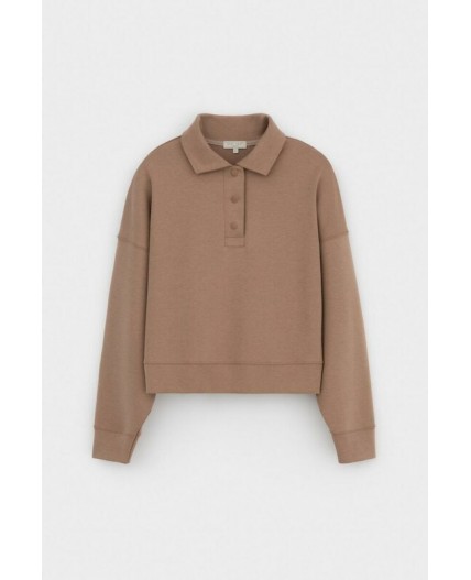 ЕВТ 3282/охра коричневая джемпер-поло
