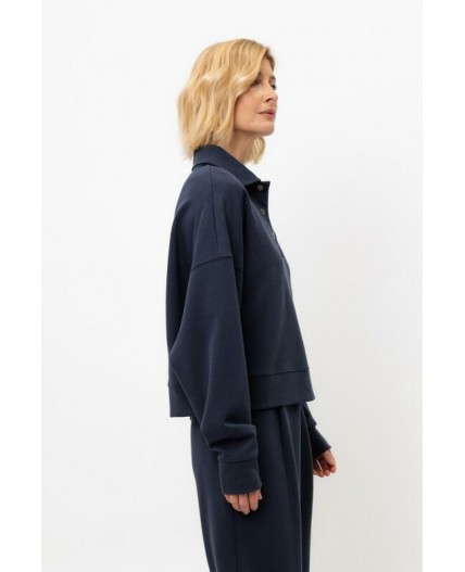 ЕВТ 3282/индиго джемпер-поло