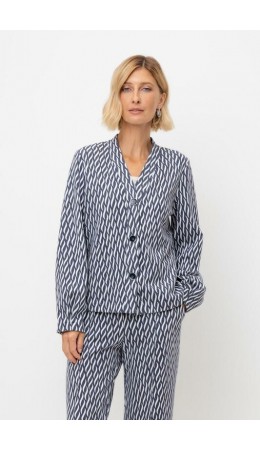 ЕВТ 3284/синие мини косы жакет