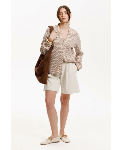 ЕВТ 3284/бежевые мини косы жакет