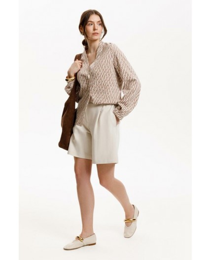 ЕВТ 3284/бежевые мини косы жакет