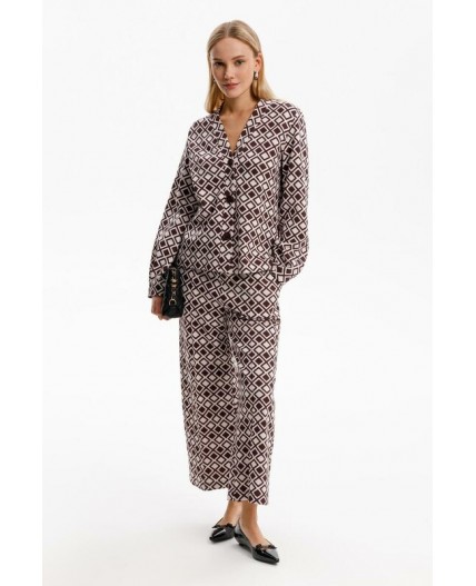 ЕВТ 3284/серо-сиреневый,ромбы жакет