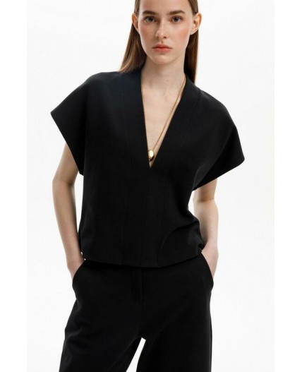 ЕВТ 3295/темный черный жилет