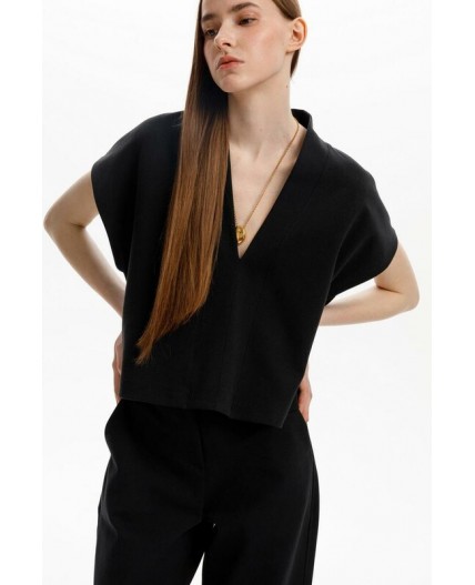 ЕВТ 3295/темный черный жилет