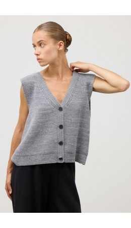 ЕВ 30260/ш/серый меланж жилет