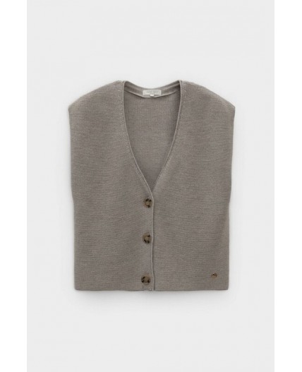 ЕВ 30268/ш/бежевый меланж жилет