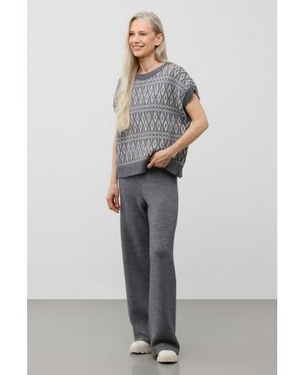 ЕВ 30247/ш/тем.серый меланж жилет