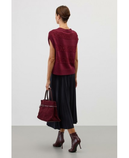 ЕВ 30265/ш/бордо жилет