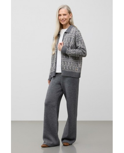ЕВ 30283/ш/тем.серый меланж кардиган
