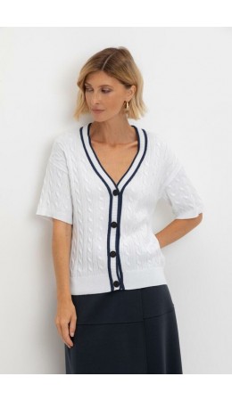 ЕВ 30210/кипенно-белый кардиган