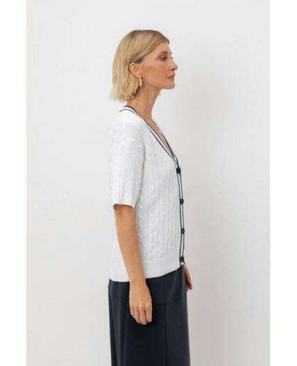 ЕВ 30210/кипенно-белый кардиган