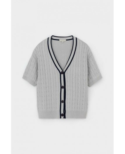 ЕВ 30210/жемчужный серый кардиган